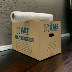 Pack 10 Caixas Mudanças 55x35x35cm com MiniBolha - Tamanho L | 67L