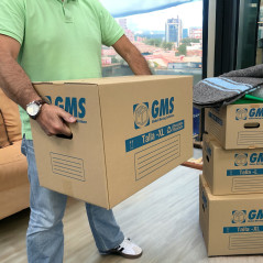 Pack 10 Moving Boxes 55x35x35cm - Size XL | 67L