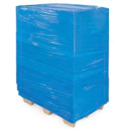 6 Rollen blauwe stretchfolie + handgrepen