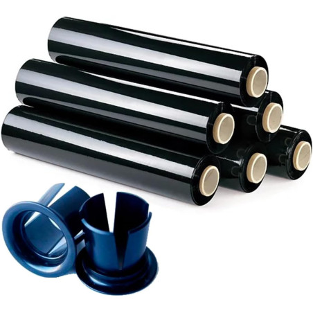 Rollos film estirable negro + aplicadores | GMS Global