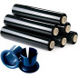 Zwarte stretchfolie rollen + handgrepen Zwarte stretchfolie rollen + handgrepen