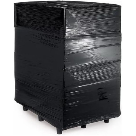 Schwarze Stretchfolie Rollen + Abroller