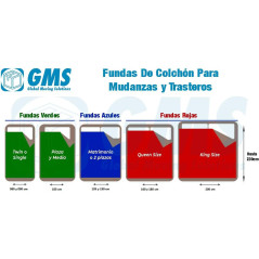Funda Colchón Individual 90cm y 105cm | Mudanzas | GMS Global