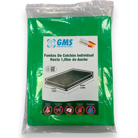 Funda Colchón Individual 90cm y 105cm | Mudanzas | GMS Global