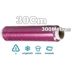 3 rollos film alimentario 30x300m + 50 bolsas cierre | GMS Global