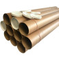 10 tubi di cartone da 7,1 cm di diametro con 2 tappi