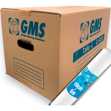 Pack 15 Cajas Mudanzas 50x30x30cm con MiniBurbuja - Talla L | 45L