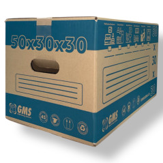 Pack 10 Umzugskartons 50x30x30cm - Größe L | 45L
