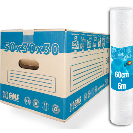 Pack 15 Cajas Mudanzas 50x30x30cm - Talla L | 45L