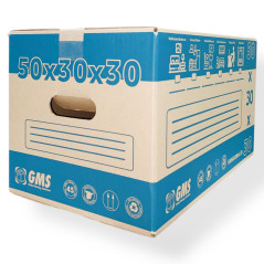 15 Boîtes En Carton Pour Déménagement 50x30x30cm - Taille L - 45 Litres