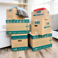 Pack 15 Cajas Mudanzas 55x35x35cm - Talla XL | 67L