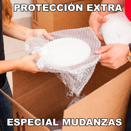 Rollo Plástico Burbuja 50cm x 5m Para Embalaje + Precinto + Cuter
