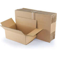 20 Ultra Reinforced American Boxes with Flaps | 30x25x20cm
