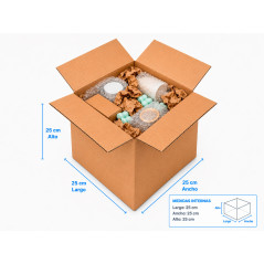 20 Cartons 25x25x2 Américains Ultra Renforcés avec Rabats | GMS Global