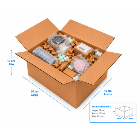 20 Cartons 25x15x10Américains Ultra Renforcés avec Rabats | GMS Global