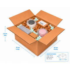 20 Cajas 31x22x22cm Americanas Ultra Reforzadas con Solapa