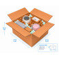 20 Cajas de Cartón 31x22x22cm Ultra Reforzado, Para Almacenaje, Con Solapa, Tipo Americana 20 Cajas de Cartón 31x22x22cm Ultra Reforzado, Para Almacenaje, Con Solapa, Tipo Americana