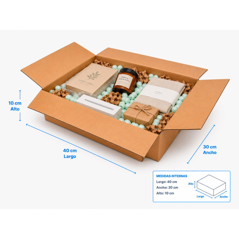 20 Cajas de Cartón 40x30x10cm Ultra Reforzado, Para Almacenaje, Con Solapa, Tipo Americana 20 Cajas de Cartón 40x30x10cm Ultra Reforzado, Para Almacenaje, Con Solapa, Tipo Americana