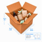 20 Cajas 15x15x15cm Americanas Ultra Reforzadas con Solapa