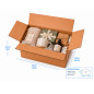 20 Cajas 30x25x20cmAmericanas Ultra Reforzadas con Solapa