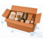 20 Cajas de Cartón  40x30x30cm Ultra Reforzado, Para Almacenaje, Con Solapa, Tipo Americana